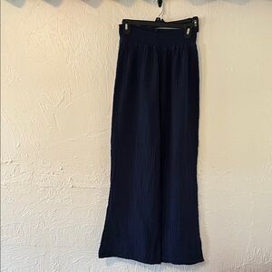 Michael Stars Navy Wide-Leg Pants